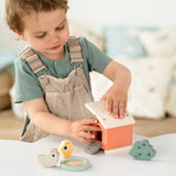 Done By Deer tiny farm play set clucky,colour mix