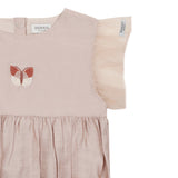 Donsje vailen playsuit vlinder, rose mocha