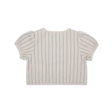 Donsje milenna jacket soft sand, blue striped