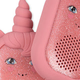 Konges Slojd glitter unicorn walkie talkie, sparkling pink