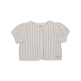 Donsje milenna jacket soft sand, blue striped