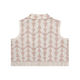 Donsje neeltje gilet soft sand, rose triangular
