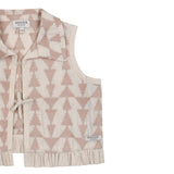 Donsje neeltje gilet soft sand, rose triangular