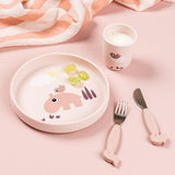 Done By Deer silicone stick&stay plate playground,powder