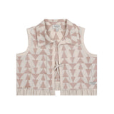 Donsje neeltje gilet soft sand, rose triangular