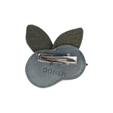 Donsje nanoe fruit hairclip blueberry, petrol nubuck