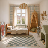 Dekornik wallpaper french diamonds with stars