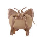 Donsje axella backpack vlinder, clay metalic leather