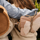 Donsje axella backpack vlinder, clay metalic leather