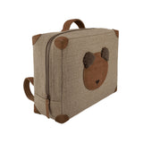 Donsje paaki backpack fluffy bear, tedy brown suede