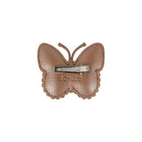 Donsje qalja clip vlinder, clay metallic leather