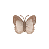 Donsje qalja clip vlinder, clay metallic leather