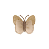 Donsje qalja clip vlinder, gold metallic leather