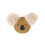 Donsje pouty clip fluffy koala, sand suede