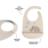 Done By Deer silicone bib celebration, sand