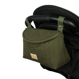Nobodinoz Hyde Park waterproof 2-in-1 Stroller organizer London green