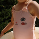 Konges Slojd kitty swimsuit,powder pink
