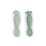 Done By Deer learning spoon set tiny farm, green