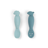 Done By Deer learning spoon set tiny farm, blue