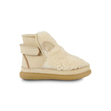 Donsje roumi shoes polar bear, off white curly faux fur