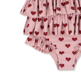 Konges Slojd manuca frill swimsuit, amour pink