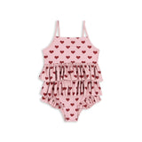 Konges Slojd manuca frill swimsuit, amour pink