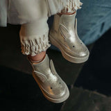 Donsje kheera boots bunny, silver metallic leather