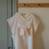 Elodie creamy white poncho