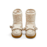 Donsje wadou boots lammy, off white curly sheep wool