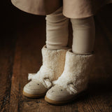 Donsje wadou boots lammy, off white curly sheep wool