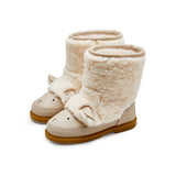 Donsje wadou boots lammy, off white curly sheep wool