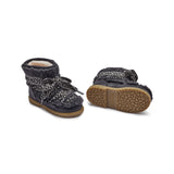Donsje walaya boots, navy curly sheep wool