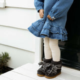 Donsje walaya boots, navy curly sheep wool