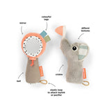 Done By Deer sensory rattle mirror set celebration, colour mix