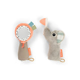 Done By Deer sensory rattle mirror set celebration, colour mix