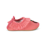 Konges Slojd amandine frill swim shoes, rapture rose