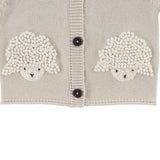 Donsje dieck cardigan lammies, white sand