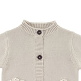 Donsje dieck cardigan lammies, white sand