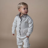 Donsje dieck cardigan lammies, white sand