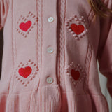 Konges Slojd soleil cardigan silver pink