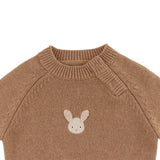 Donsje sibbe merino wool sweater fluffy bunny, hazelnut