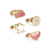 Konges Slojd ring set multi color, 12 pcs