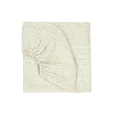 Nobodinoz Wabi Sabi mattress cover blue grid