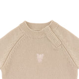 Donsje sibbe merino wool sweater unicorn, soft sand