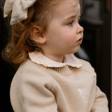 Donsje sibbe merino wool sweater unicorn, soft sand