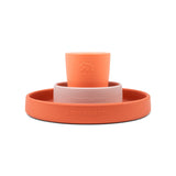 Done By Deer silicone dinner set happy clouds ,papaya