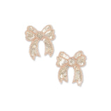Konges Slojd sequin bow hair clip cameo rose, 2 pack
