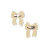 Konges Slojd sequin bow hair clip cameo rose, 2 pack