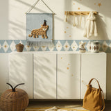 Dekornik border diamonds with stars