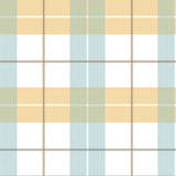 Dekornik wallpaper maxi check, yellow/blue